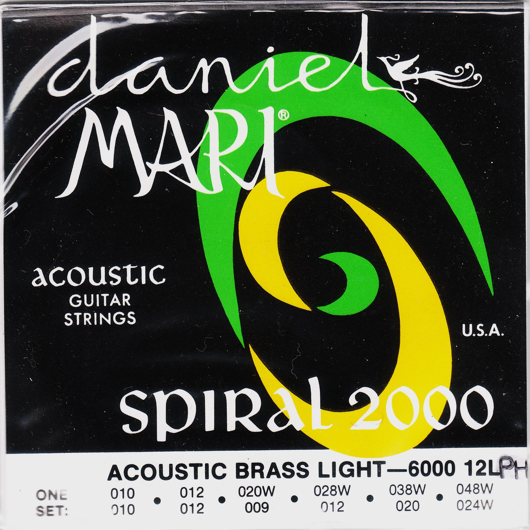 Mari Strings Daniel 6000 12LPH Gitar stålstrenger for 12-strengs gitar