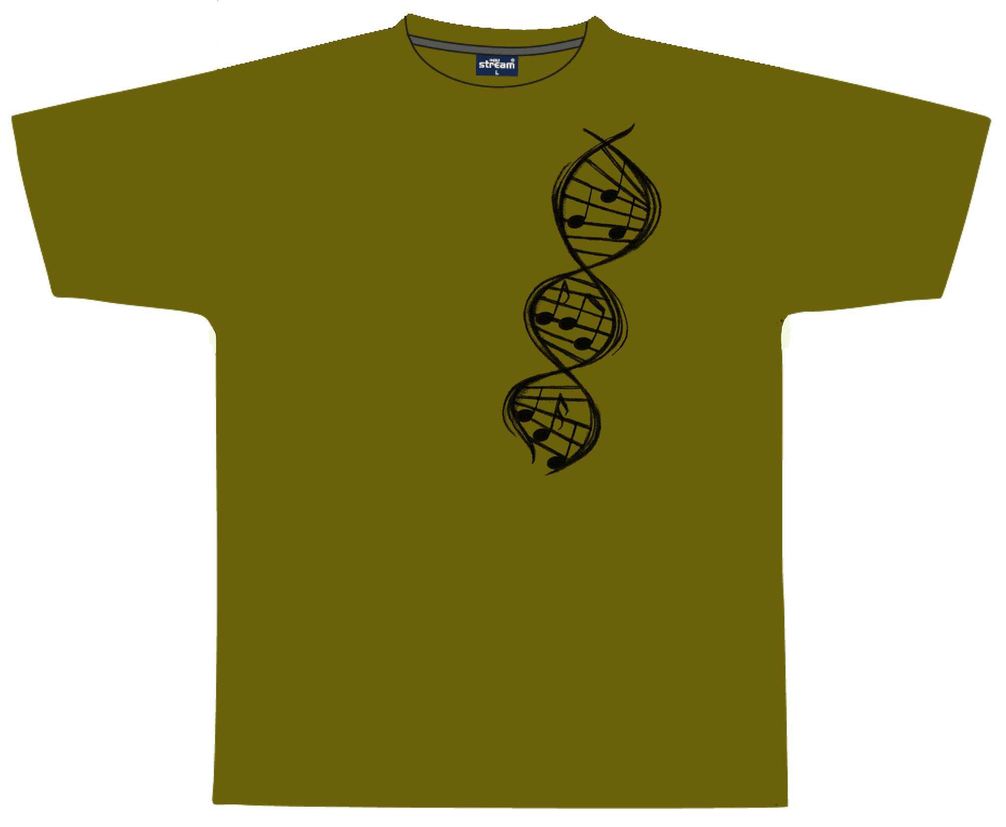 Dåvøy & Foss Musikk T-skjorte med DNA-molekyl