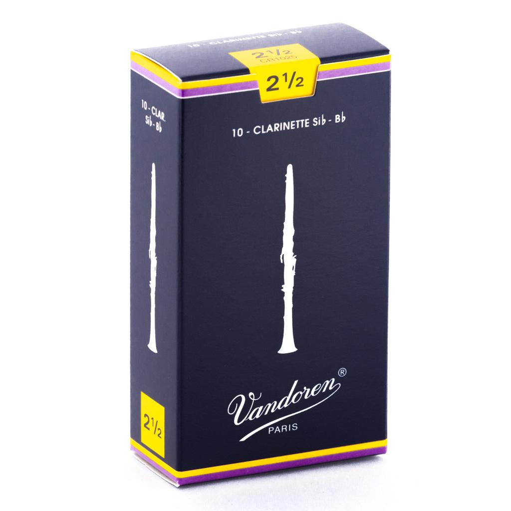 Vandoren V5 Traditional fliser til Bb-klarinett 2 1/2 (CR1025)